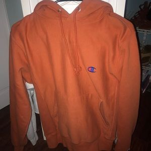RARE champion hoodie rust orange!!